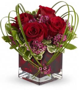 Image of Sweet Thoughts with Red Roses